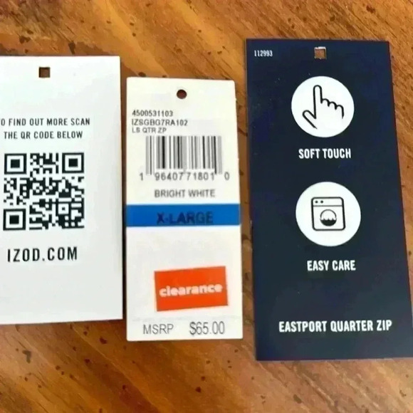 Izod Zippered pull over NWT - Picture 5 of 5